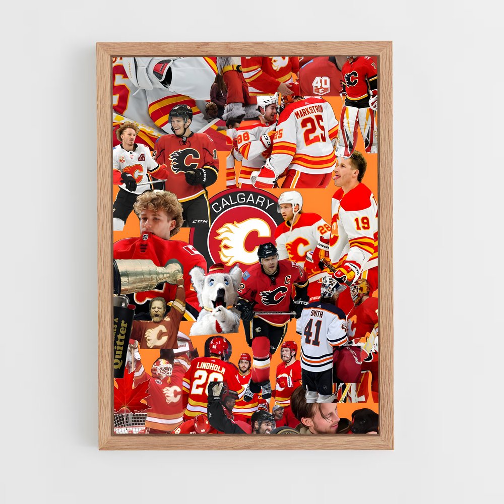 Poster Flames en Fusion – affiche Hockey sur glace (vue 4)